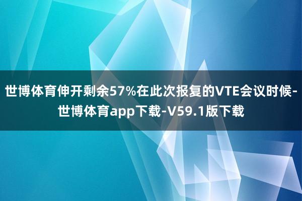 世博体育伸开剩余57%在此次报复的VTE会议时候-世博体育app下载-V59.1版下载